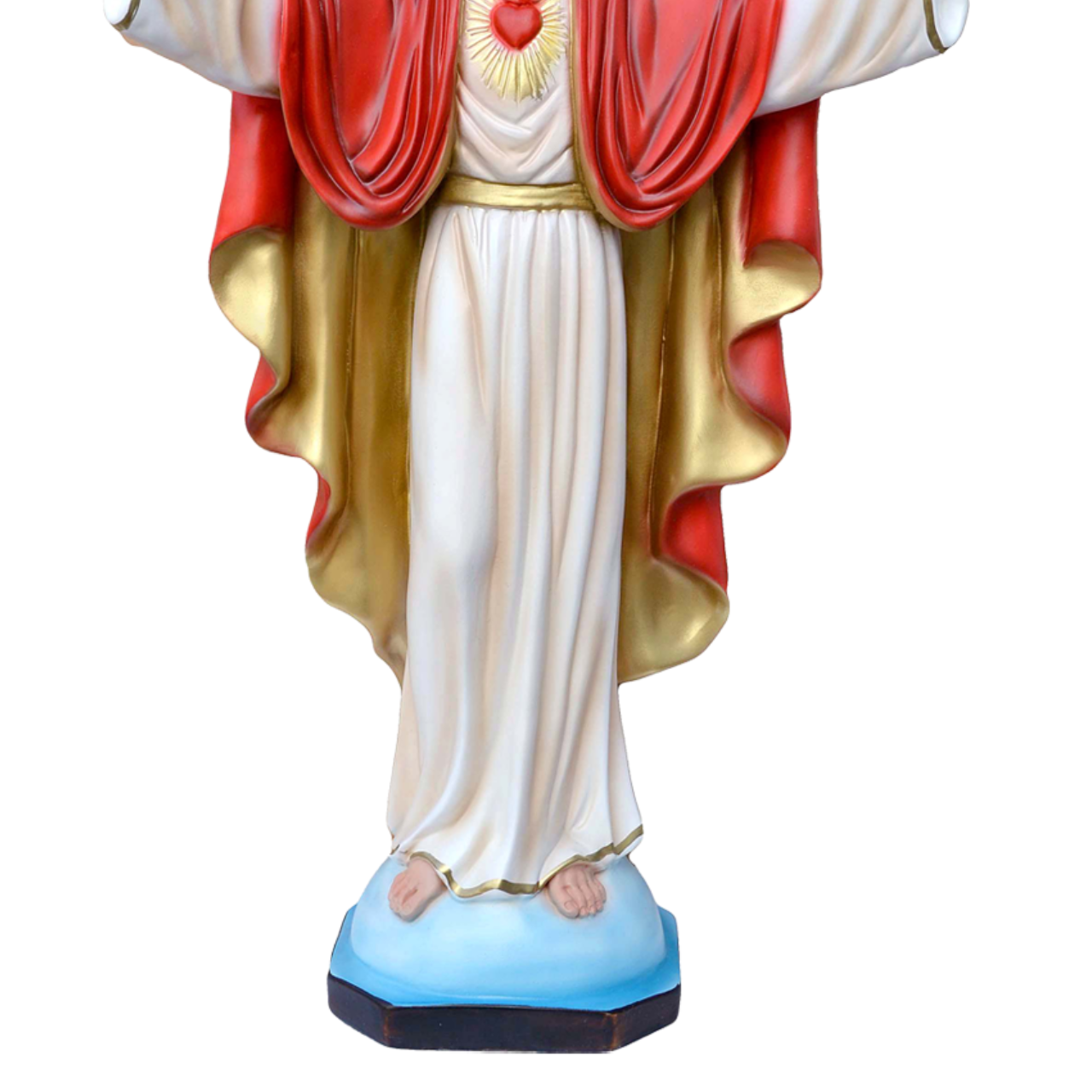 Statua Gesù Sacro Cuore Braccia Aperte 50 cm in Resina