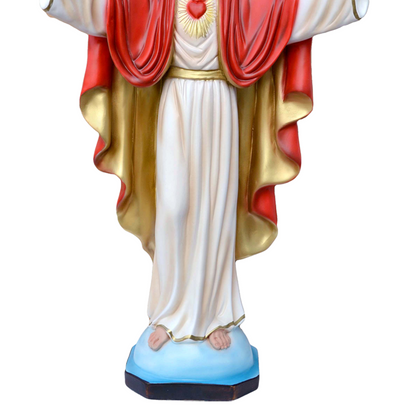 Statua Gesù Sacro Cuore Braccia Aperte 50 cm in Resina