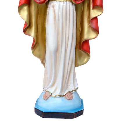 Statua Gesù Sacro Cuore Braccia Aperte 50 cm in Resina