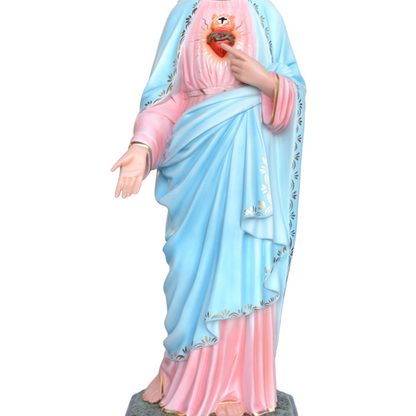 Statua Sacro Cuore di Maria 110 cm in Vetroresina