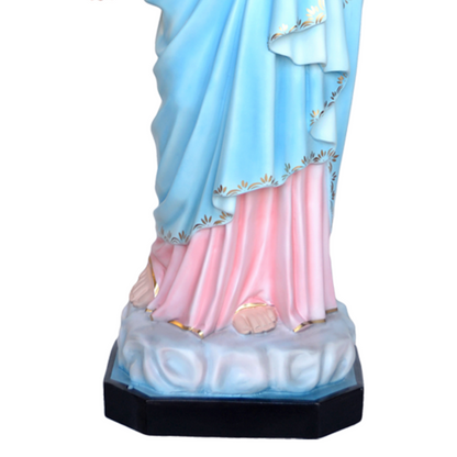 Statua Sacro Cuore di Maria 130 cm in Vetroresina