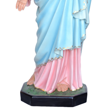 Statua Sacro Cuore di Maria 155 cm in Vetroresina