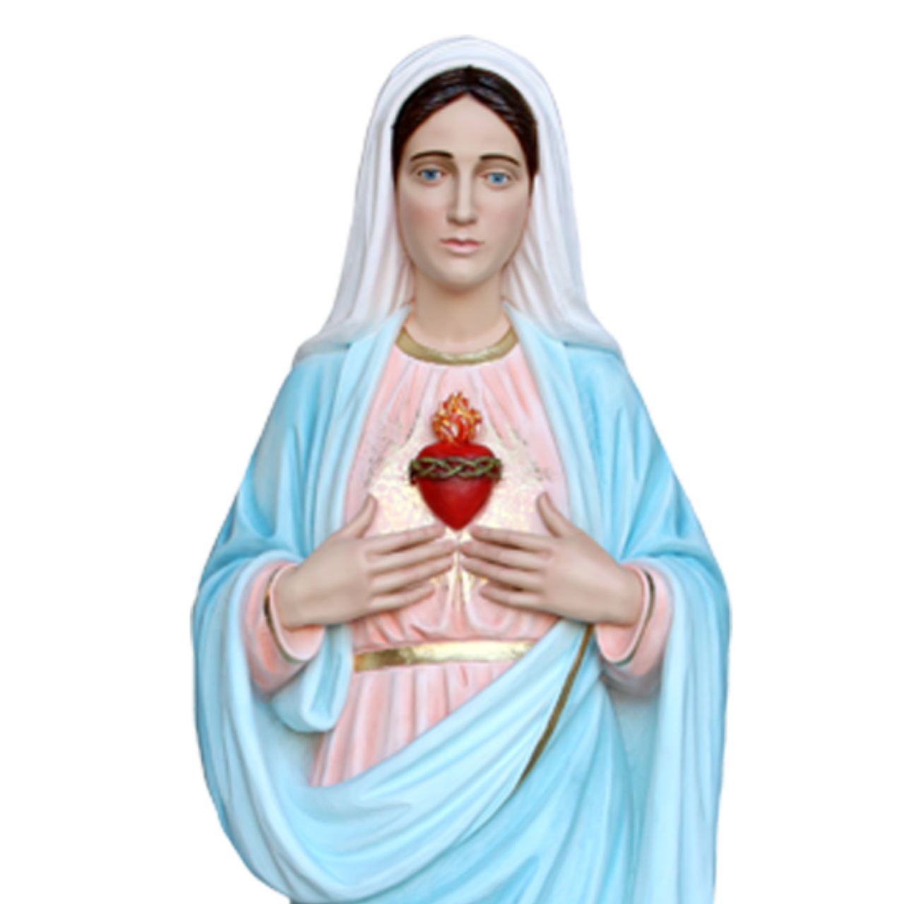 Statua Sacro Cuore di Maria 180 cm in Vetroresina