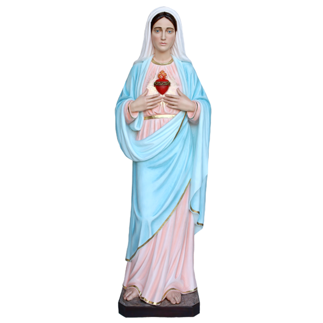 Statua Sacro Cuore di Maria 180 cm in Vetroresina