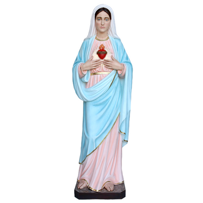 Statua Sacro Cuore di Maria 180 cm in Vetroresina