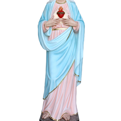 Statua Sacro Cuore di Maria 180 cm in Vetroresina