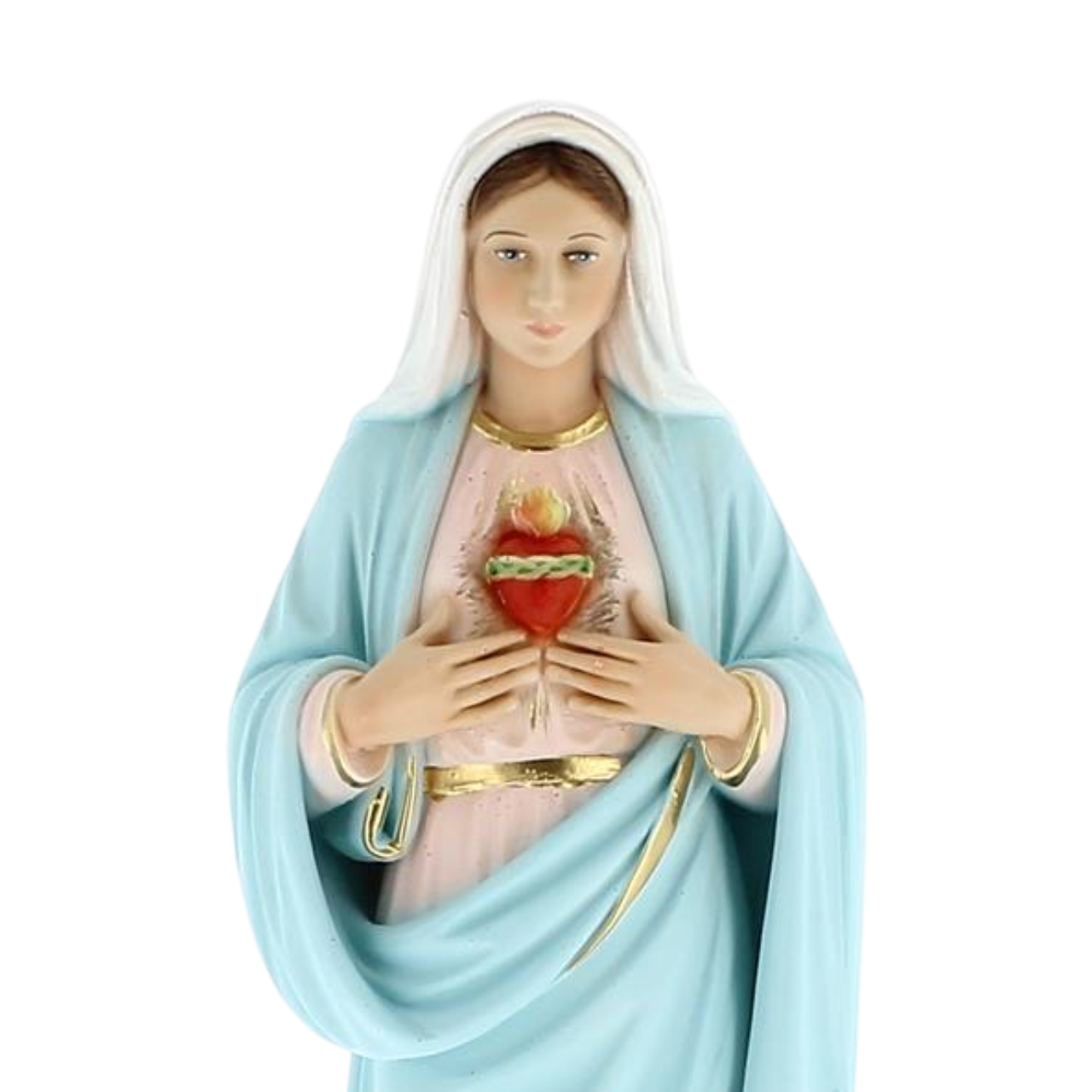 Statua Sacro Cuore di Maria 31 cm in Resina Piena