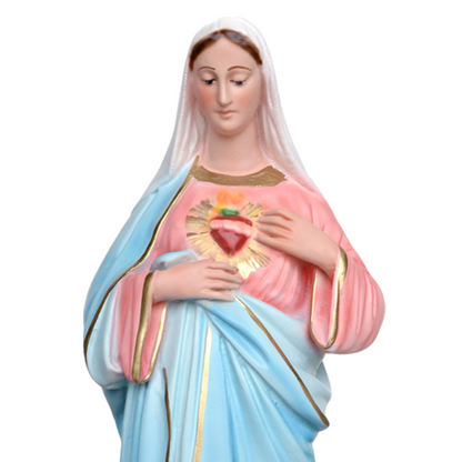 Statua Sacro Cuore di Maria 40 cm in Resina