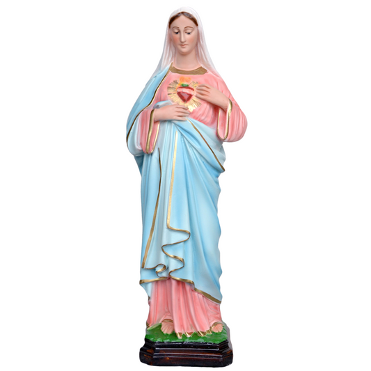 Statua Sacro Cuore di Maria 40 cm in Resina