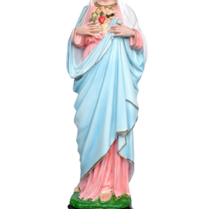 Statua Sacro Cuore di Maria 50 cm in Resina