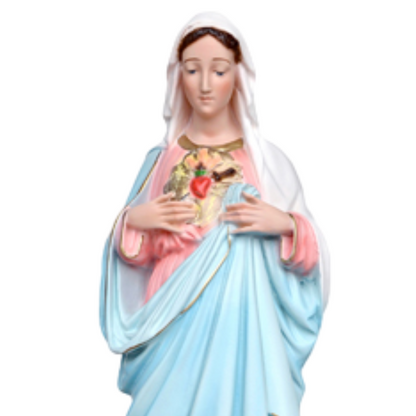 Statua Sacro Cuore di Maria 50 cm in Resina