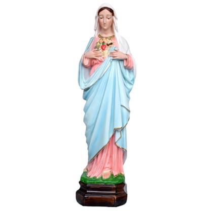 Statua Sacro Cuore di Maria 50 cm in Resina