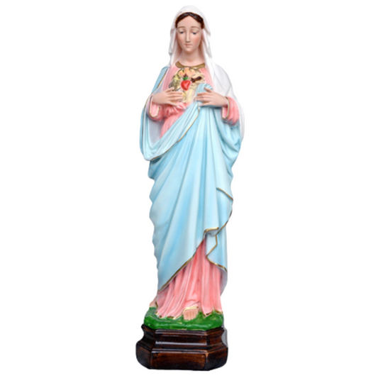 Statua Sacro Cuore di Maria 50 cm in Resina
