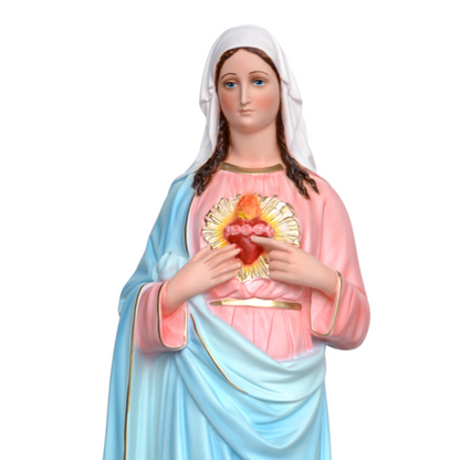 Statua Sacro Cuore di Maria 65 cm in Resina