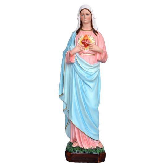 Statua Sacro Cuore di Maria 65 cm in Resina