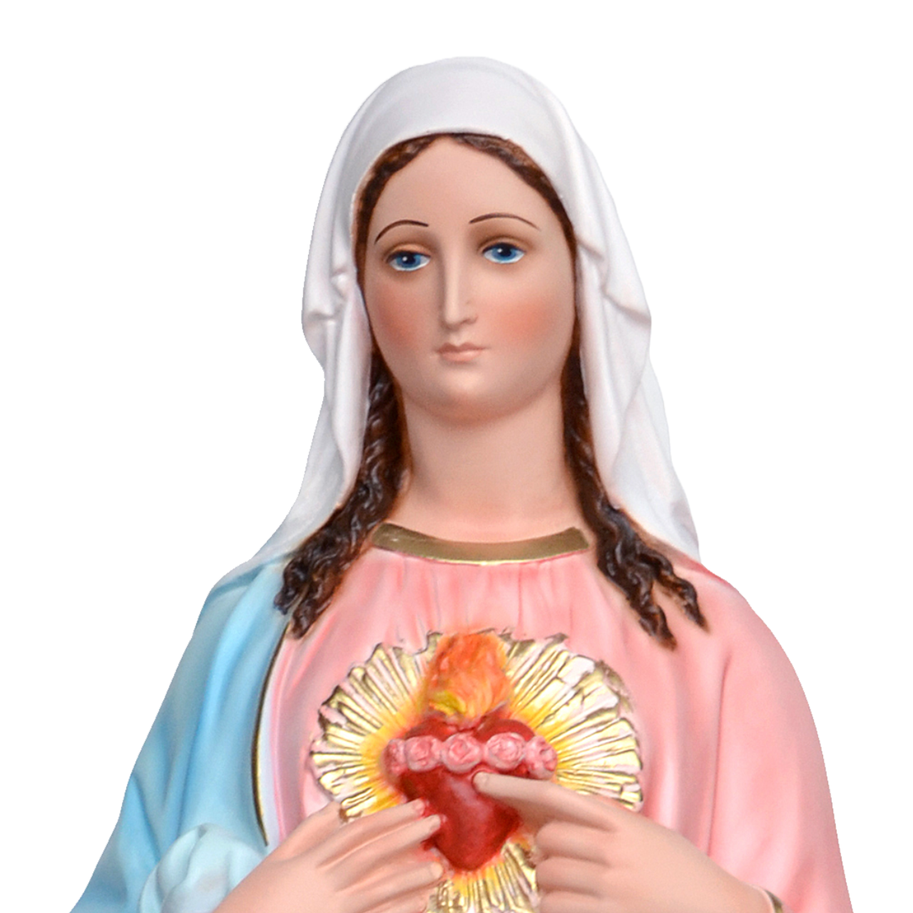 Statua Sacro Cuore di Maria 65 cm in Resina