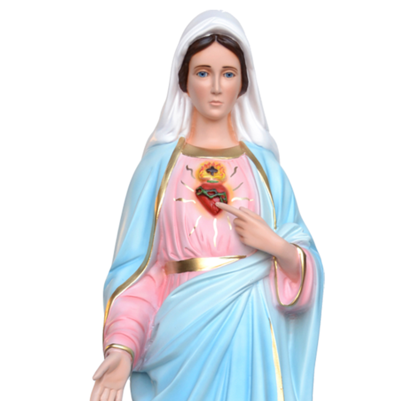 Statua Sacro Cuore di Maria 85 cm in Vetroresina