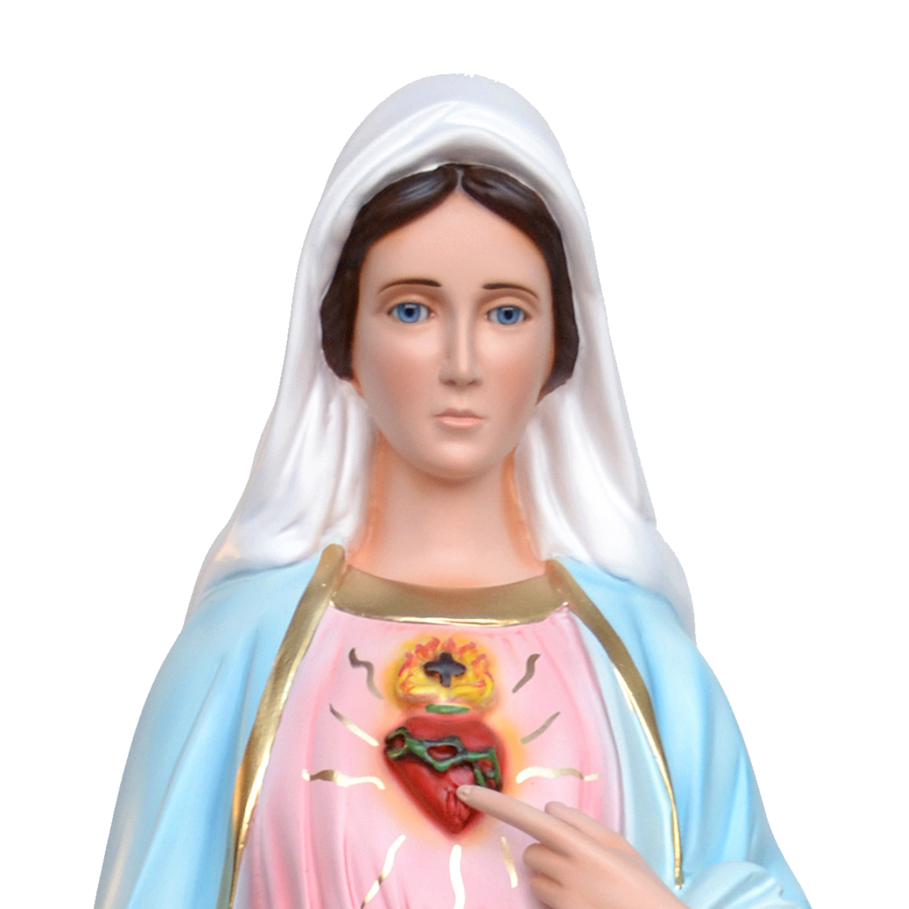 Statua Sacro Cuore di Maria 85 cm in Vetroresina