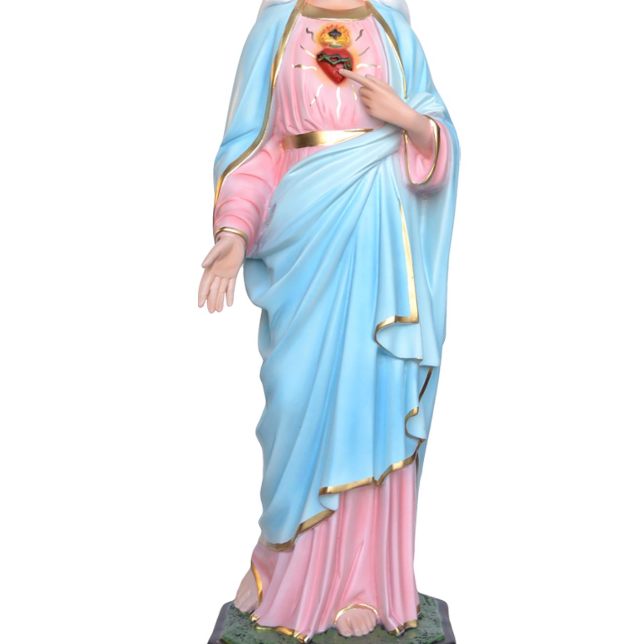 Statua Sacro Cuore di Maria 85 cm in Vetroresina