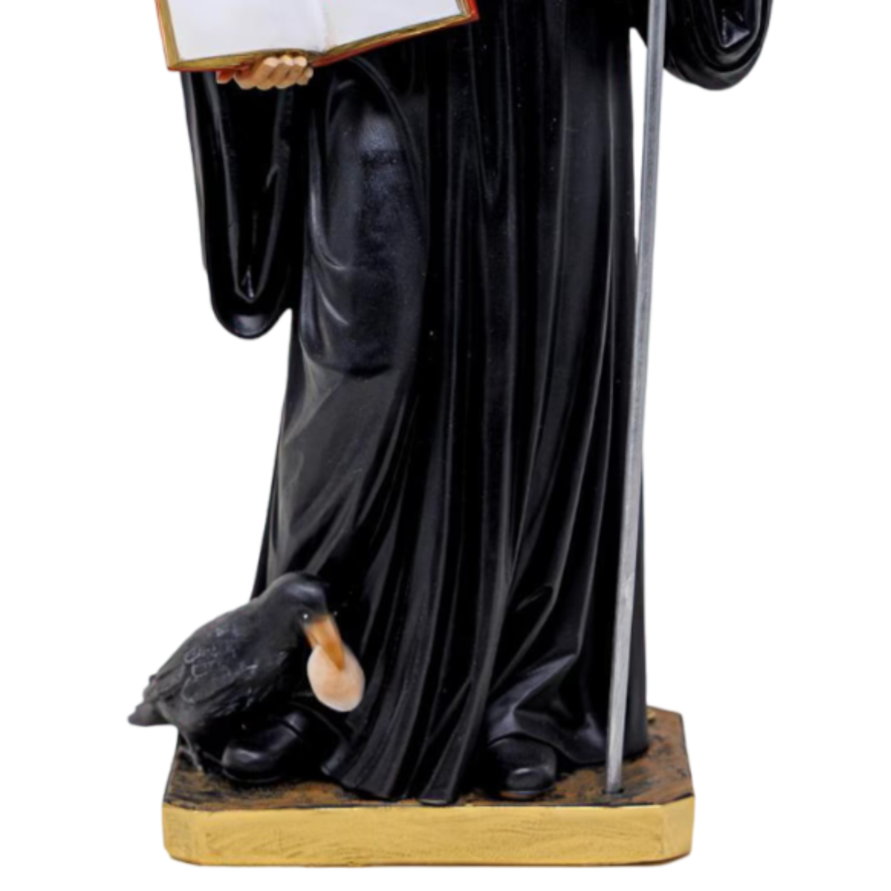 Statua San Benedetto 30 cm in Resina Piena