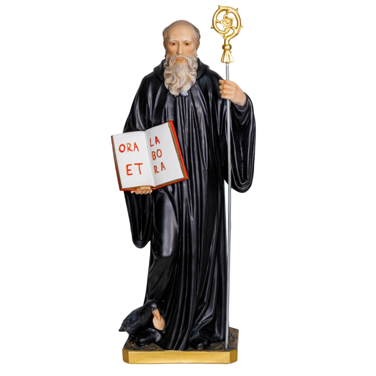 Statua San Benedetto 60 cm in Resina