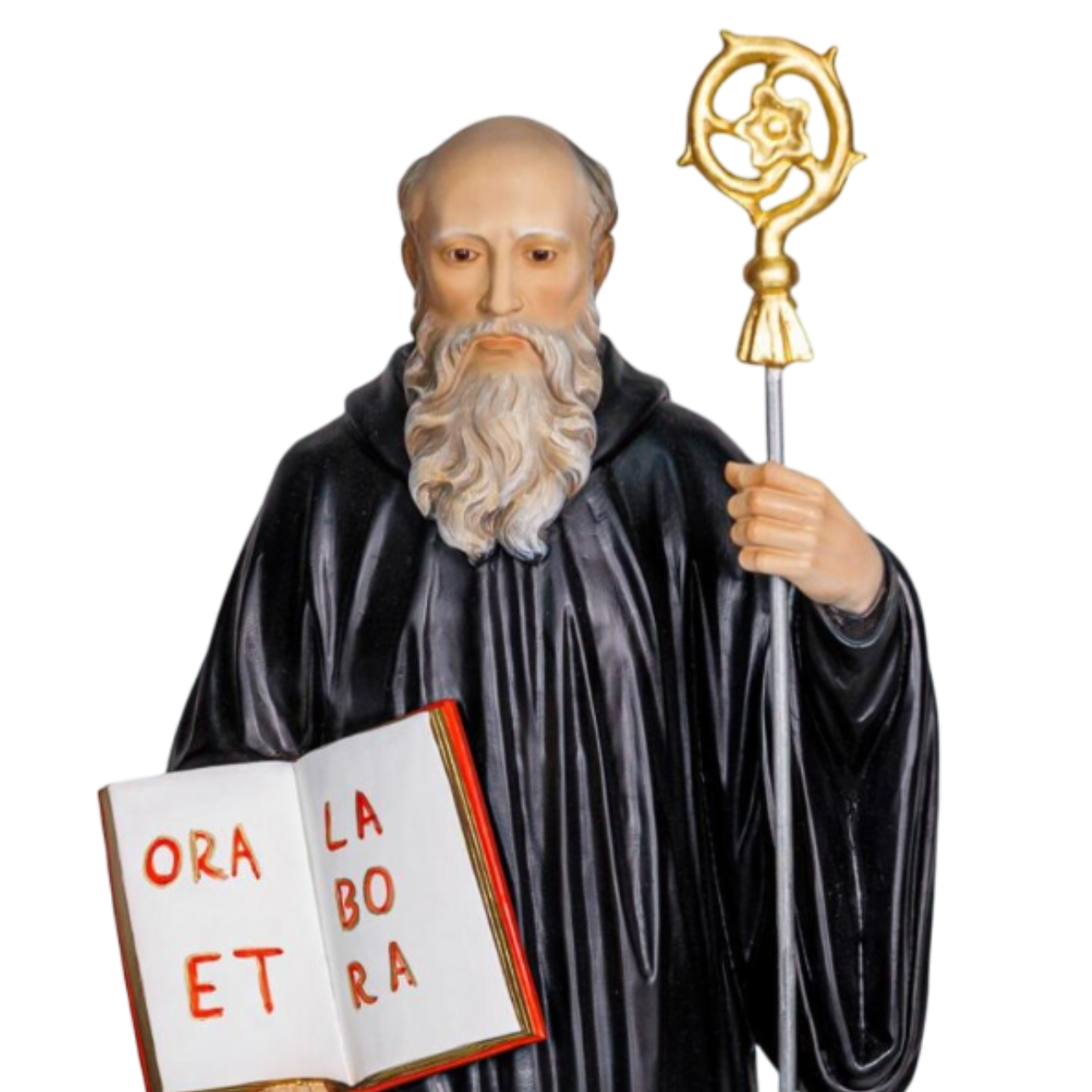Statua San Benedetto 60 cm in Resina