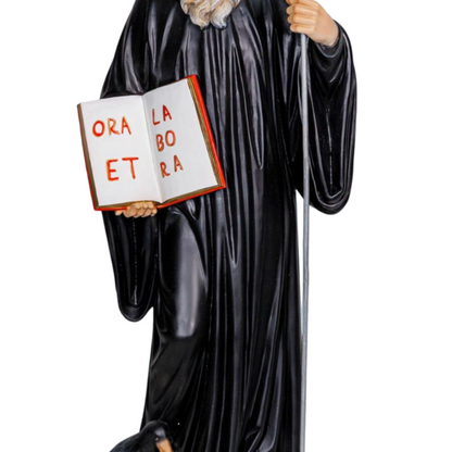 Statua San Benedetto 60 cm in Resina