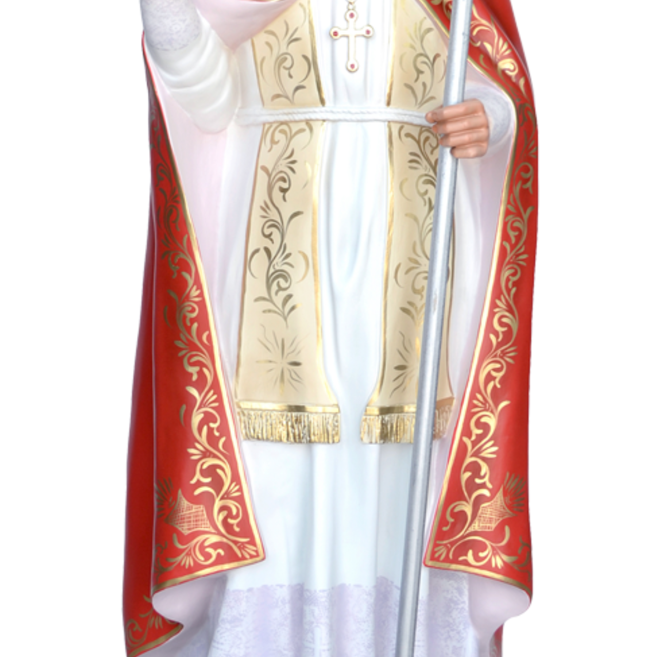 Statua San Biagio 150 cm in Vetroresina
