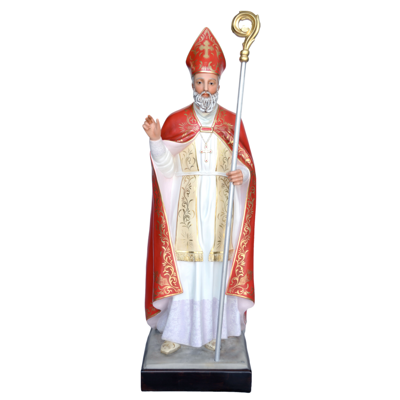 Statua San Biagio 150 cm in Vetroresina