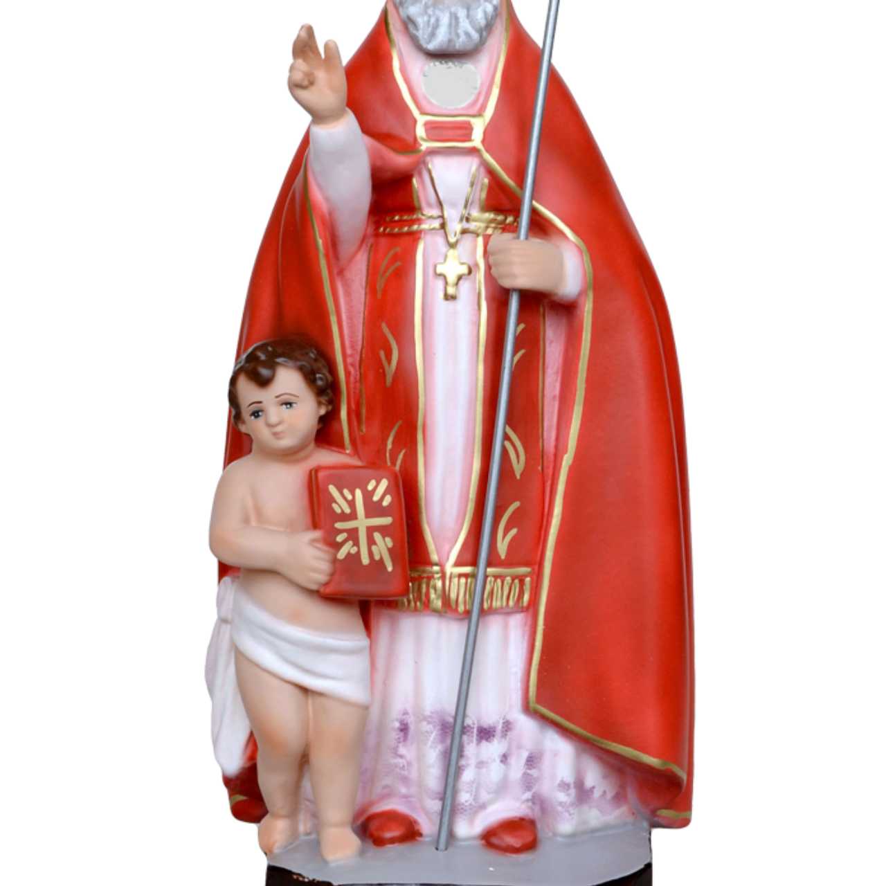 Statua San Biagio 40 cm in Resina