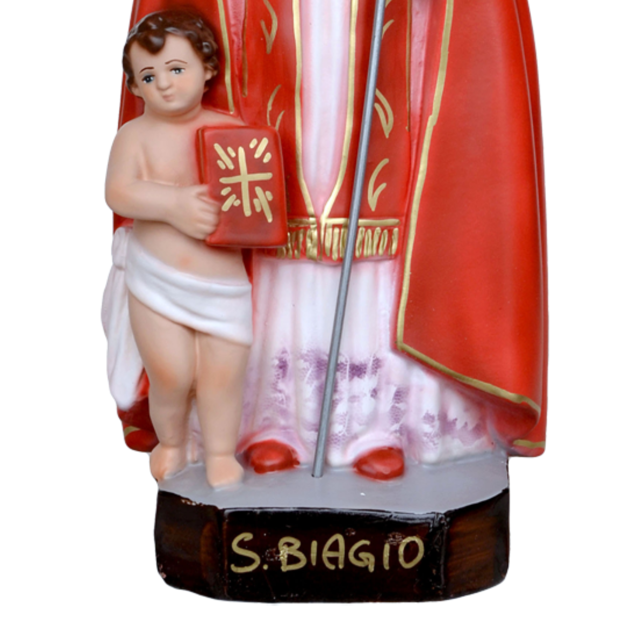 Statua San Biagio 40 cm in Resina