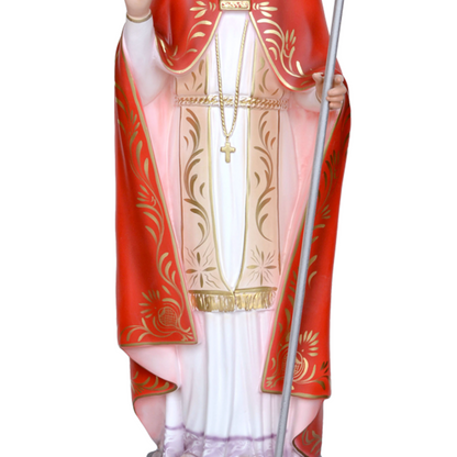 Statua San Biagio 75 cm in Vetroresina
