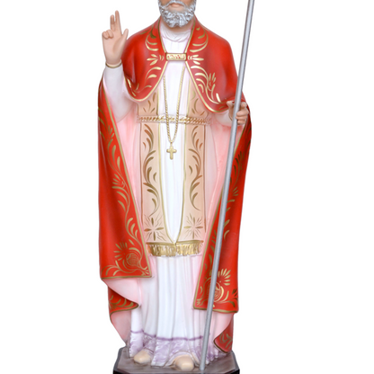 Statua San Biagio 75 cm in Vetroresina