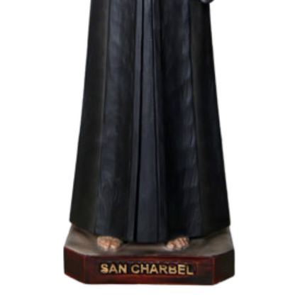 Statua San Charbel 30 cm in Resina Piena