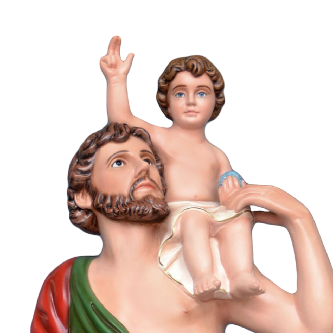 Statua San Cristofaro 120 cm in Vetroresina