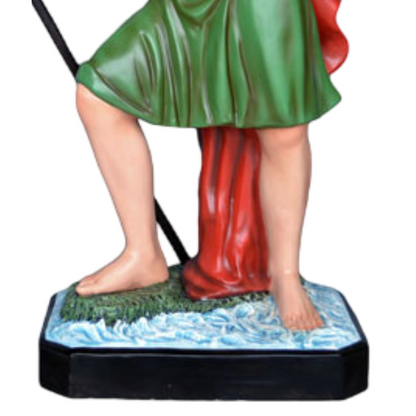 Statua San Cristofaro 120 cm in Vetroresina