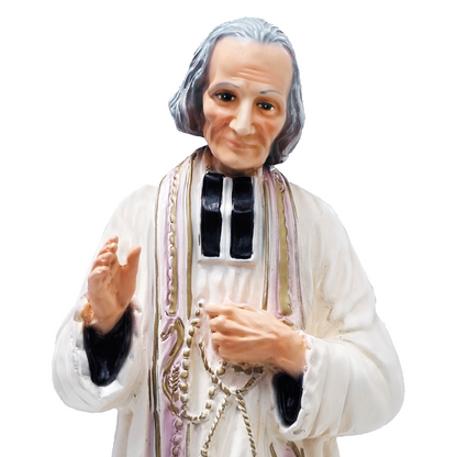 Statua San Curato D'Ars 30 cm in Resina Piena