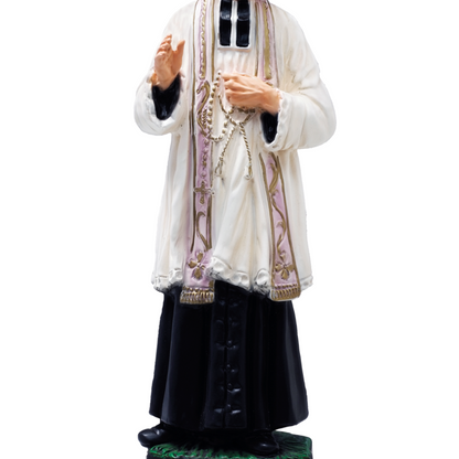 Statua San Curato D'Ars 30 cm in Resina Piena