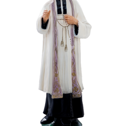 Statua San Curato D'Ars 60 cm in Resina