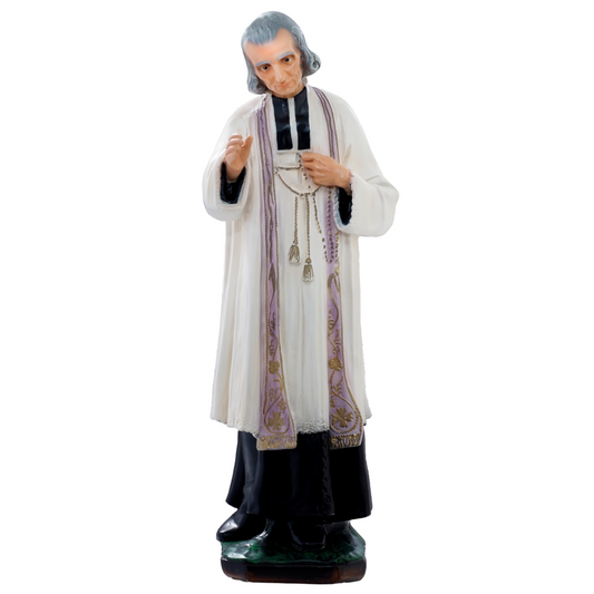 Statua San Curato D'Ars 60 cm in Resina
