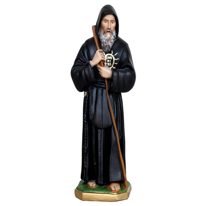 Statua San Francesco da Paola 28 cm in Resina Piena