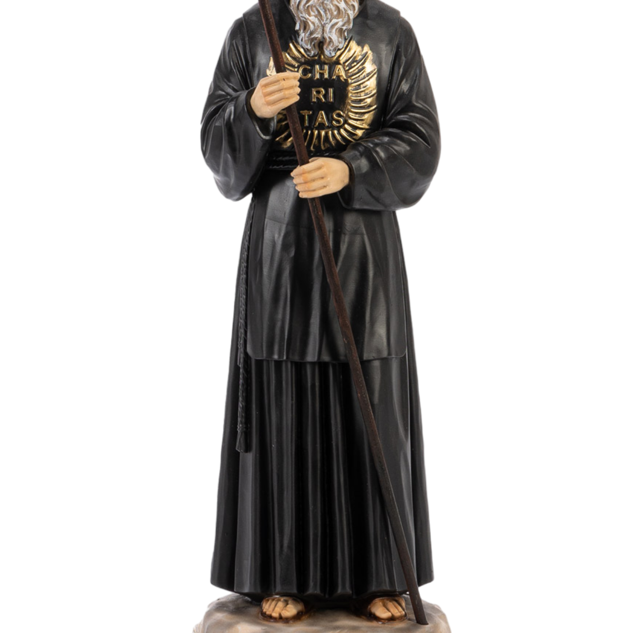 Statua San Francesco da Paola 25 cm in Resina Piena