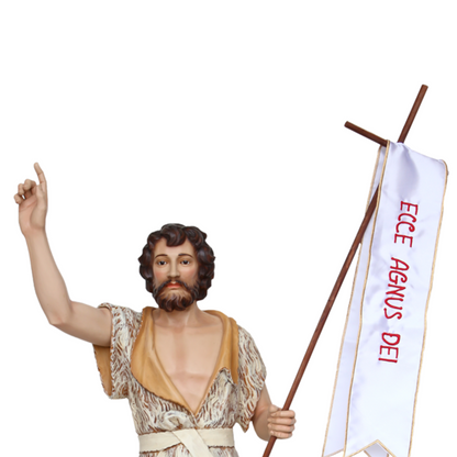 Statua San Giovanni Battista 100 cm in Resina