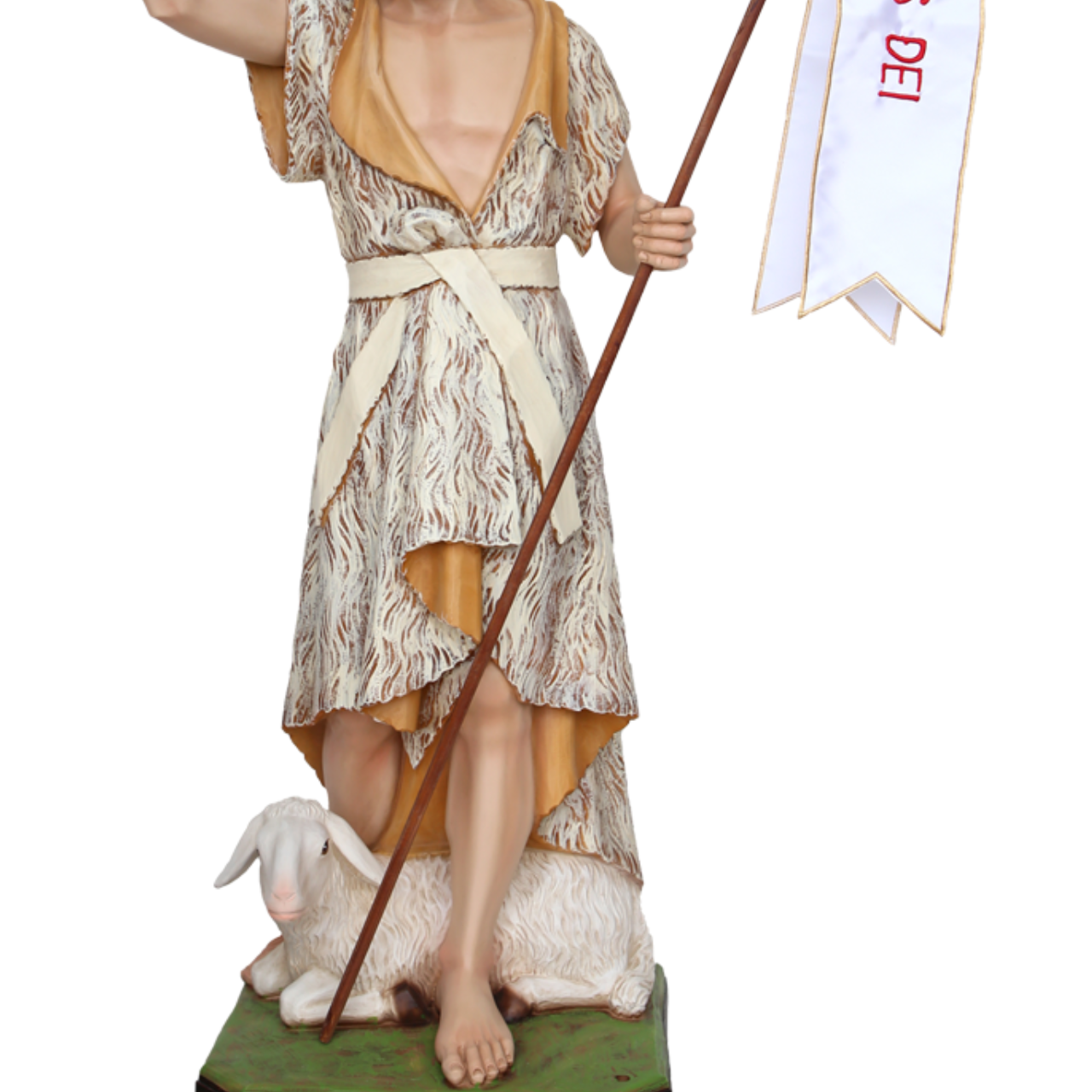 Statua San Giovanni Battista 100 cm in Resina