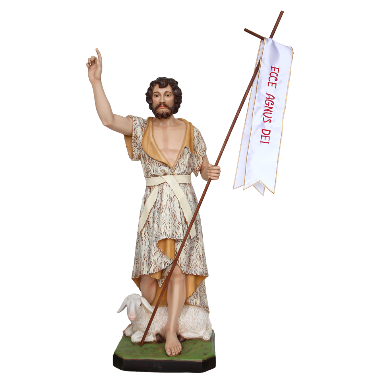 Statua San Giovanni Battista 100 cm in Resina