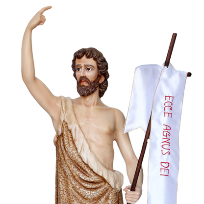 Statua San Giovanni Battista 160 cm in Vetroresina