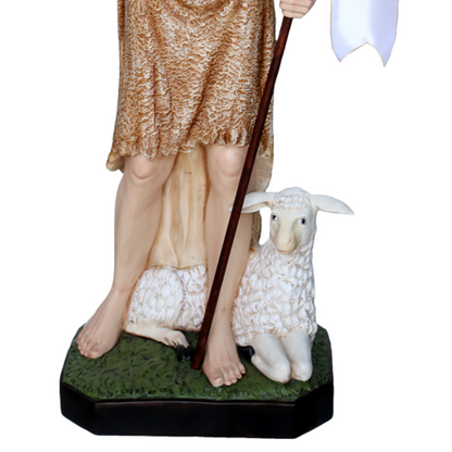 Statua San Giovanni Battista 160 cm in Vetroresina