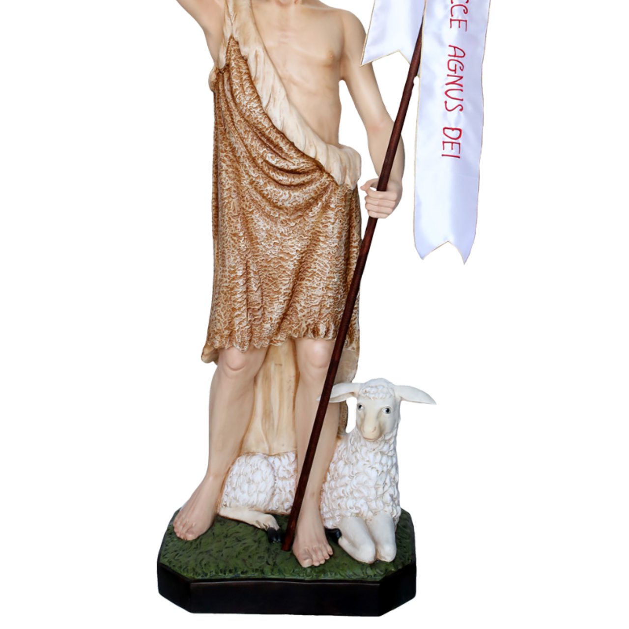 Statua San Giovanni Battista 160 cm in Vetroresina