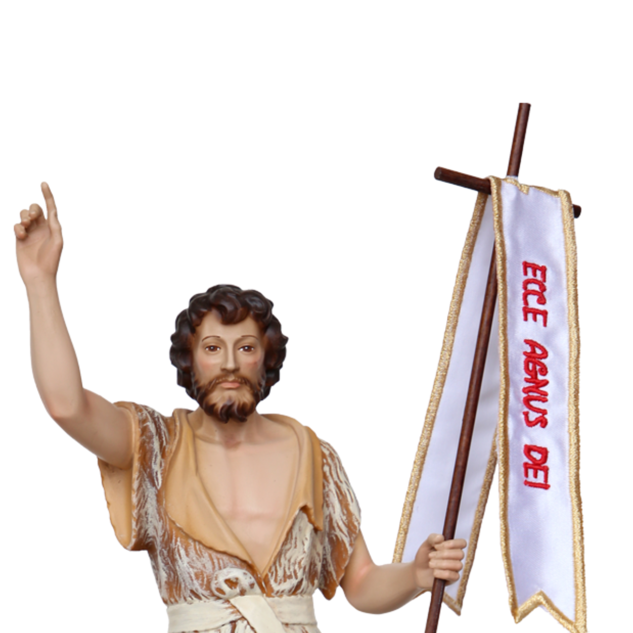 Statua San Giovanni Battista 31 cm in Resina Piena
