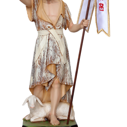 Statua San Giovanni Battista 31 cm in Resina Piena